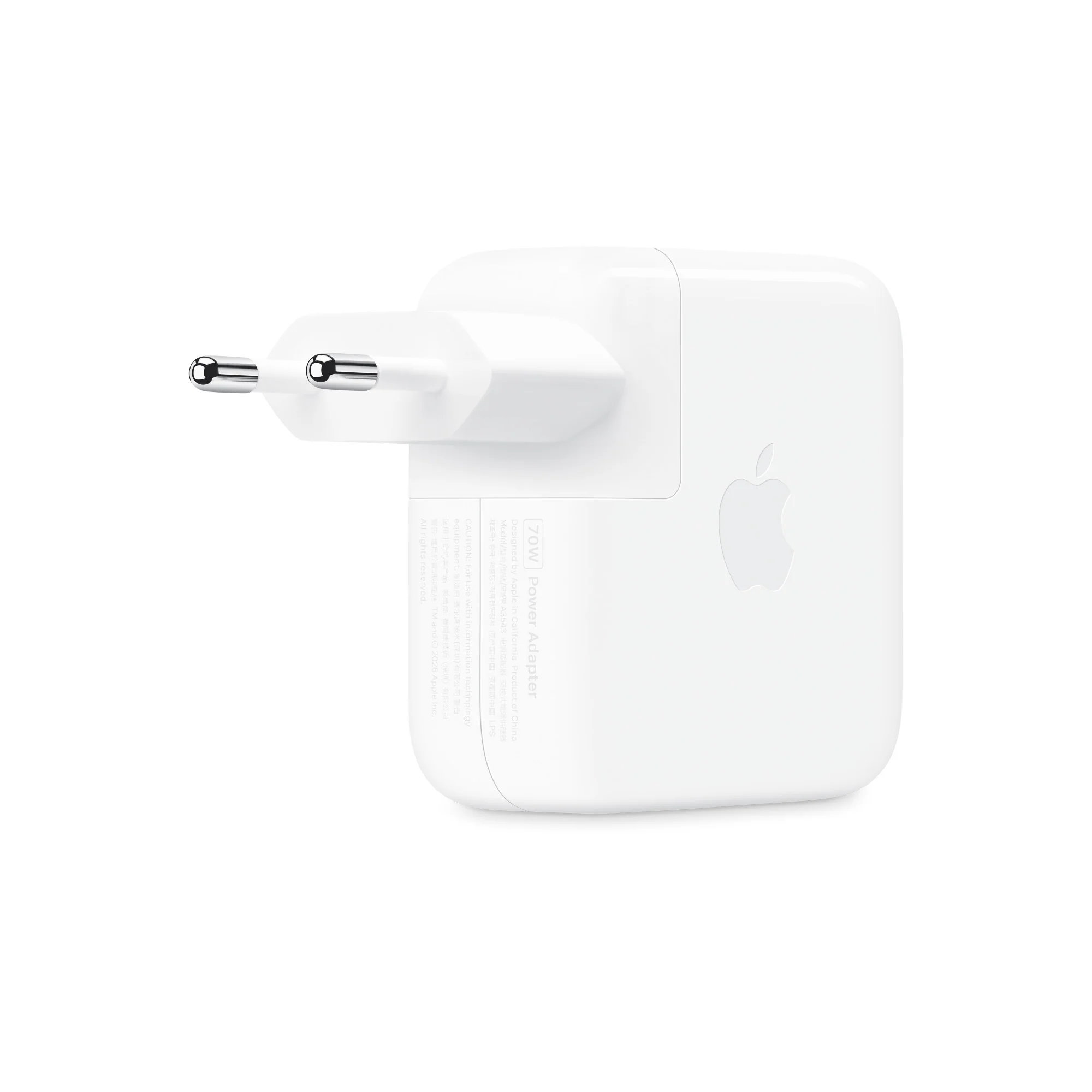 Adaptateur secteur Apple USB-C 70 W Blanc – vue 2