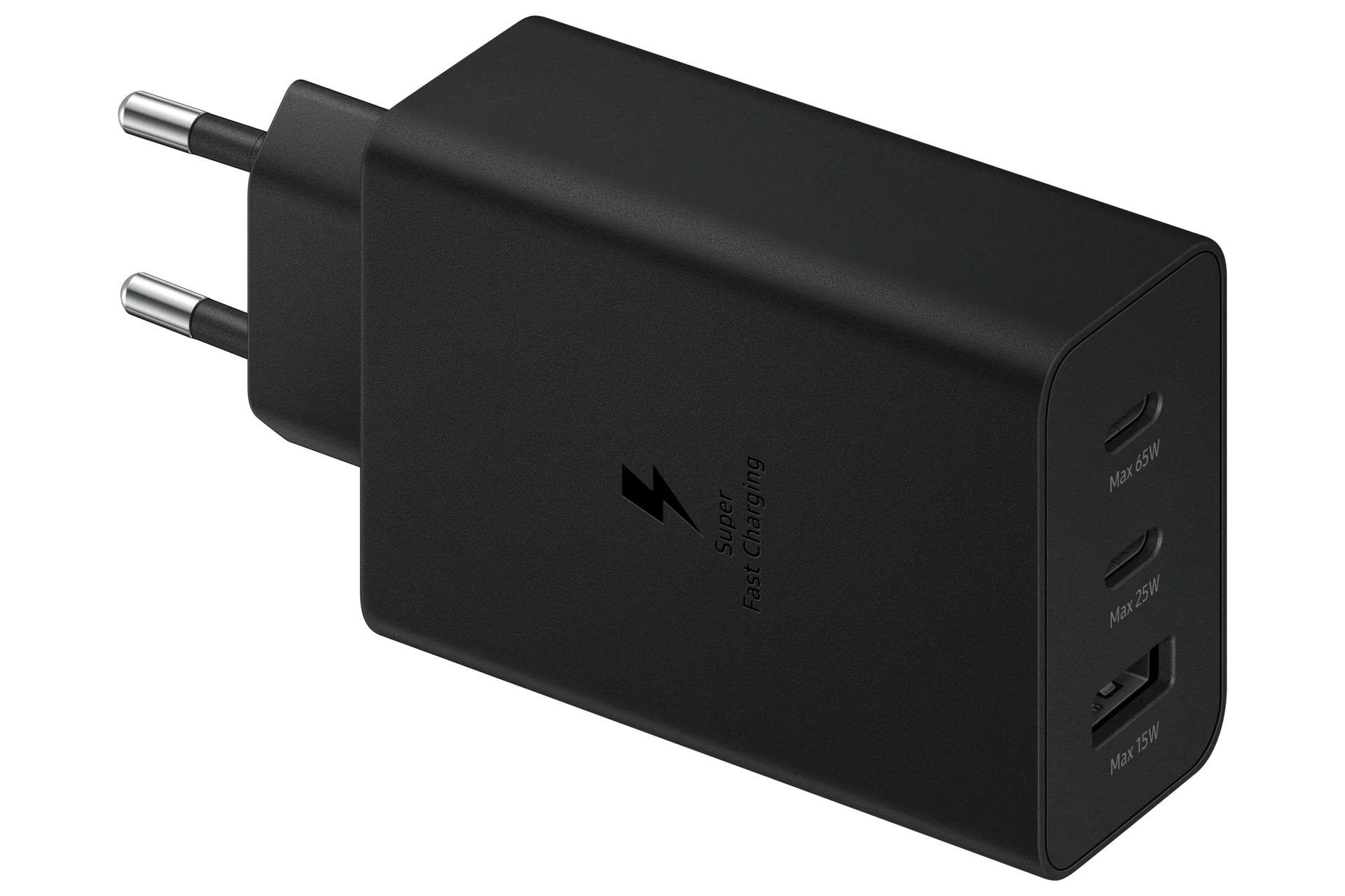 Chargeur Samsung 65 W Trio Noir – photo principale