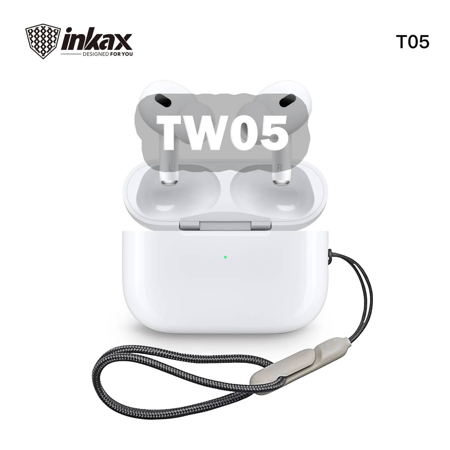 Ecouteurs Sans Fil Inkax TW05 Blanc Blanc – photo principale